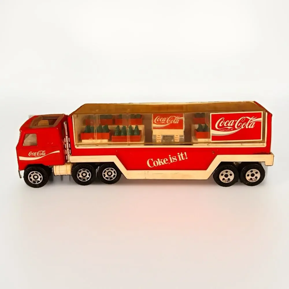 Vintage 1980 Buddy L Coca Cola Mack Delivery Truck Coke Bottles Vending Machine